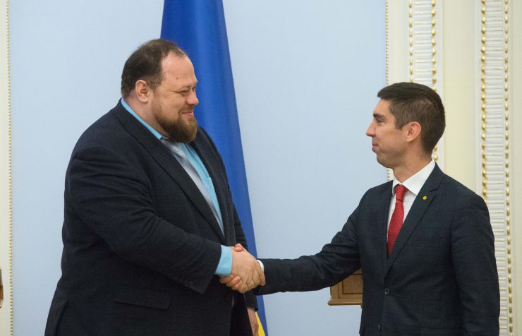 Зустріч Першого заступника Голови ВР України Руслана Стефанчука із заступником Голови Парламенту Республіки Молдова Міхай Попшой