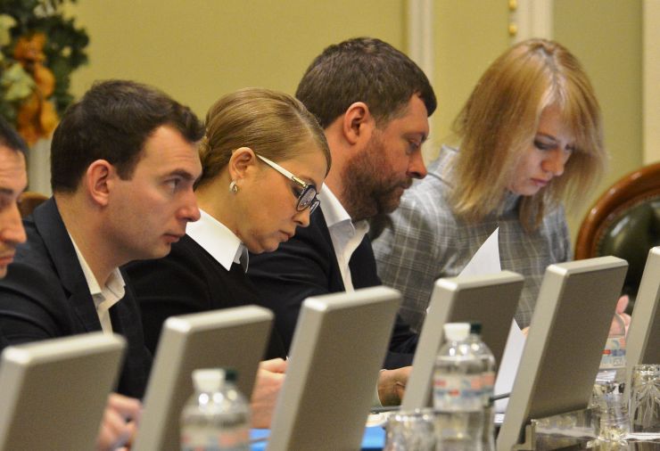 Погоджувальна рада у Верховній Раді України. Ярослав Железняк Г Юлія Тимошенко Б Олександр Корнієнко СН Олена Шуляк СН