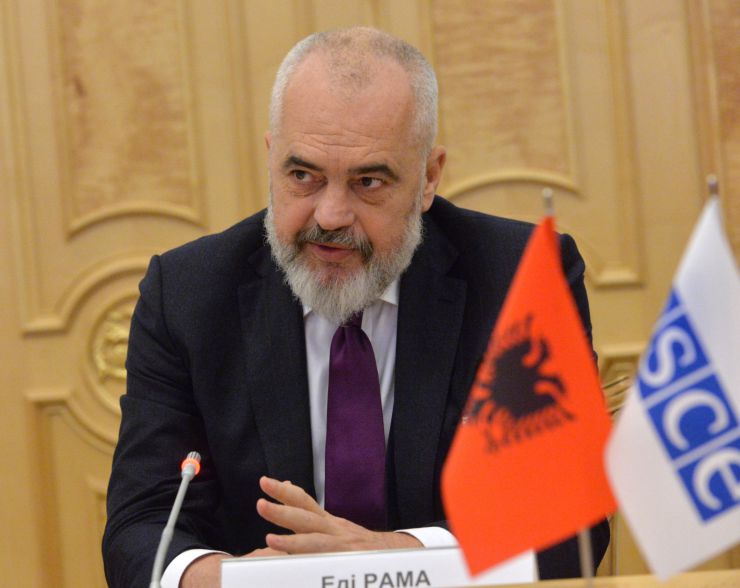 Голова Верховної Ради України Дмитро Разумков зустрівся з  Прем’єр-міністром, міністром європейських і закордонних справ Республіки Албанія, чинним Головою ОБСЄ Еді Рамою 