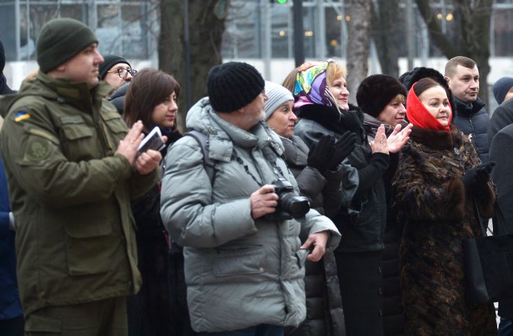 З нагоди святкування Дня Соборності, перед Верховною Радою України, за участі Почесної варти Національної гвардії України відбулася урочиста церемонія підняття Державного прапора України за участі першого заступника Голови ВРУ Руслана Стефанчука. Урочисте підняття прапора – це перший захід, який започатковує традицію підняття Державного прапора України перед Верховною Радою України.