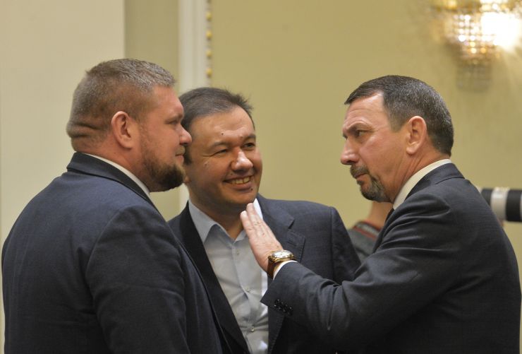 Засідання Погоджувальної ради у Верховній Раді України. Андрій Клочко Володимир Бондаренко Юрій Кісєль(СН)