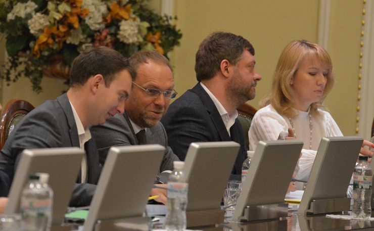  Засідання Погоджувальної ради у Верховній Раді України. Ярослав Железняк (Голос) Сергій Власенко(Б) Олександр Корнієнко (СН)Олена Шуляк (СН)