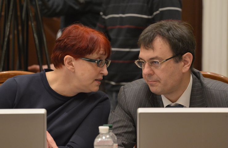 Засідання Погоджувальної ради у Верховній Раді України. Галина Третьякова (СН) Данило Гетьманцев (СН)