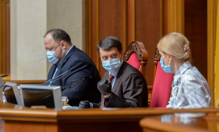 Ранкове пленарне засідання Верховної Ради України.

Голова Верховної Ради України Дмитро Разумков відкрив ранкове засідання. 
Дмитро Разумков надав слово Заступнику Голови Верховної Ради Олені Кондратюк. У своєму виступі Олена Кондратюк привернула увагу до «хвилі неповаги, дискримінації, приниження, сексизму, мови ненависті», які спостерігаються останнім часом.
Народні депутати продовжують розглядати правки до проект Закону про державне регулювання діяльності щодо організації та проведення азартних ігор № 2285-д.
Стефанчук , Разумков, Кондратюк
