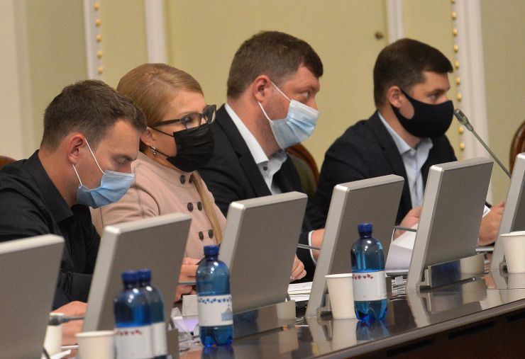 Засідання Погоджувальної ради у Верховній Раді України 12.07. Ярослав Железняк Голос Юлія Тимошенко Б Олександр Корнієнко СН Василь Мокан СН