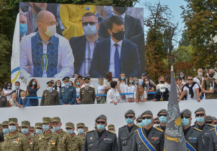 Голова Верховної Ради України Дмитро Разумков взяв участь в урочистих заходах з нагоди 29-ї річниці Незалежності України.
У святкуванні Дня Незалежності України взяли участь: Президент України  Володимир Зеленський та перша леді,  керівництво Верховної Ради України, Прем’єр-міністр України Денис Шмигаль, народні депутати України, урядовці, представники громадськості.

У Києві на Софійській площі Президент України Володимир Зеленський звернувся до українців з промовою та вручив державні нагороди.
