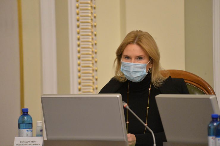 Засідання Погоджувальної ради депутатських фракцій (депутатських груп) Верховної Ради України. Олена Кондратюк 