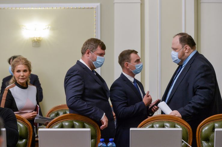 Засідання Погоджувальної ради депутатських фракцій (депутатських груп). Юлія Тимошенко Олександр Корнієнко Ярослав Железняк Руслан Стефанчук