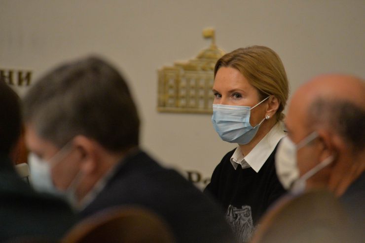 Засідання Погоджувальної ради депутатських фракцій (депутатських груп) ВР. Заст Голови ВР Олена Кондратюк