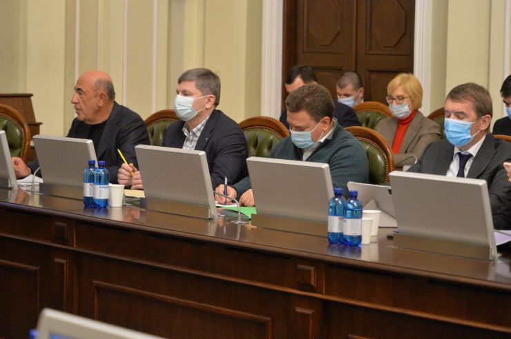 Засідання Погоджувальної ради депутатських фракцій (депутатських груп) ВР. Вадим Рабінович-ОПЗЖ, Артур Герасимов-ЄС, Віктор Бондар-За майбутнє, Олег Кулініч-Довіра