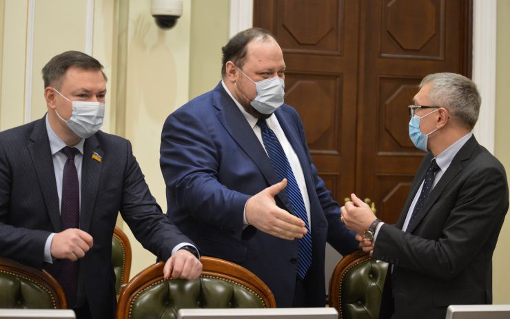 Засідання Погоджувальної ради депутатських фракцій (депутатських груп) ВР. Олександр Завітневич СН Руслан Стефанчук Валерій Кальченко СН