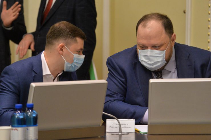 Засідання Погоджувальної ради депутатських фракцій (депутатських груп) у ВР. Представник Кабміну у ВР, нд СН Василь Мокан, Перший заступник Голови ВР Руслан Стефанчук