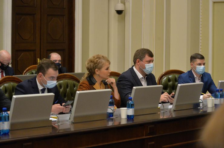 Засідання Погоджувальної ради депутатських фракцій (депутатських груп) у ВР. Ярослав Железняк-Голос,  Юлія Тимошенко-Батьківщина, Олександр Корнієнко-СН, Представник Кабміну у ВР, нд СН Василь Мокан