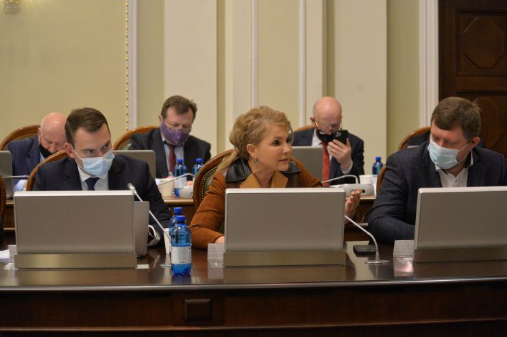 Засідання Погоджувальної ради депутатських фракцій (депутатських груп) у ВР. Ярослав Железняк-Голос,  Юлія Тимошенко-Батьківщина, Олександр Корнієнко-СН, Представник Кабміну у ВР, нд СН Василь Мокан