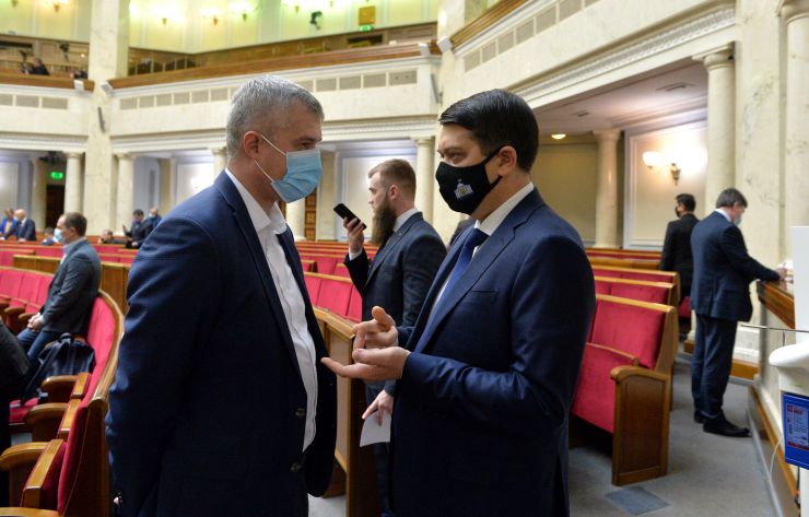 Пленарне засідання Верховної Ради України. Вячеслав Рубльов-СН, Голова ВР Дмитро Разумков
