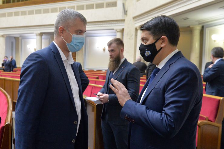 Пленарне засідання Верховної Ради України. Вячеслав Рубльов-СН, Голова ВР Дмитро Разумков