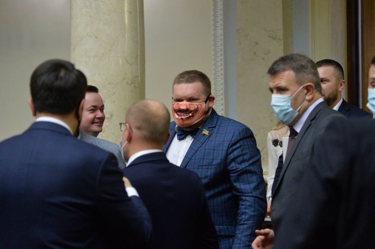 Пленарне засідання Верховної Ради України. В центрі- Андрій Клочко -СН