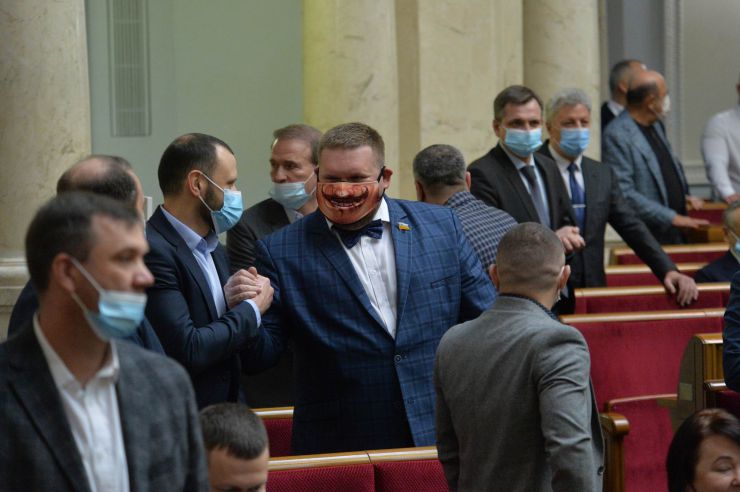 Пленарне засідання Верховної Ради України. В центрі Андрій Клочко – СН_день народження