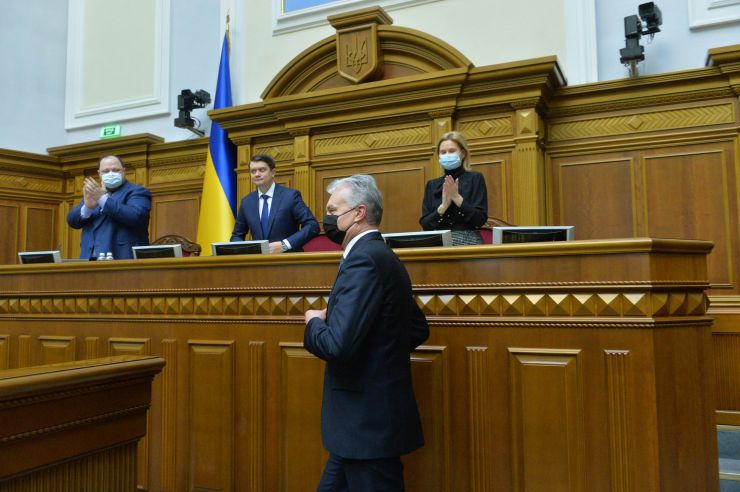 Пленарне засідання Верховної Ради України. Виступ у Верховній Раді України Президента Литовської Республіки Гітанаса Наусєди