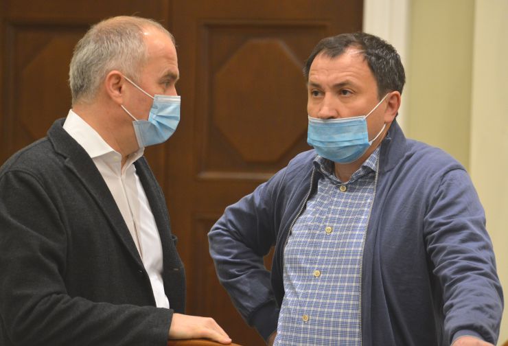 Засідання Погоджувальної ради депутатських фракцій (депутатських груп) у ВР. Нестор Шуфрич ОП Микола Сольський СН