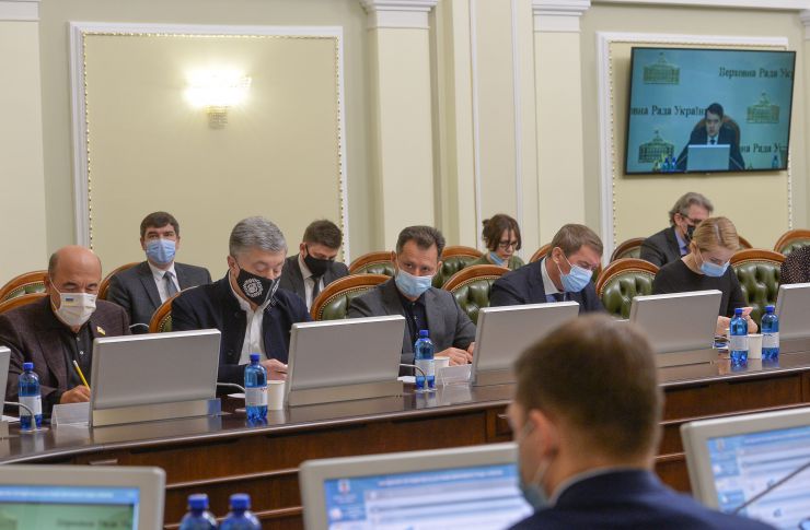Засідання Погоджувальної ради депутатських фракцій (депутатських груп) у ВР. Вадим Рабінович, Петро Порошенко, Тарас Батенко, Олег  Кулініч, Анастасія Радіна