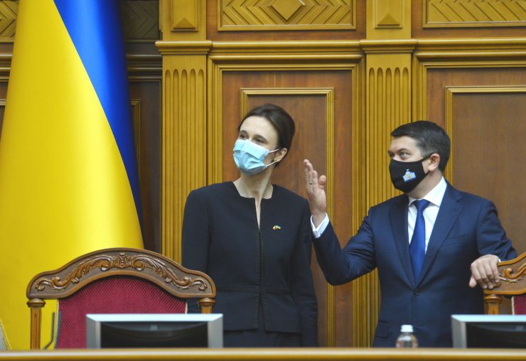 Зустріч. Голови Верховної Ради України Дмитра Разумкова з Головою Сейму Литовської Республіки Вікторією Чміліте-Нільсен.