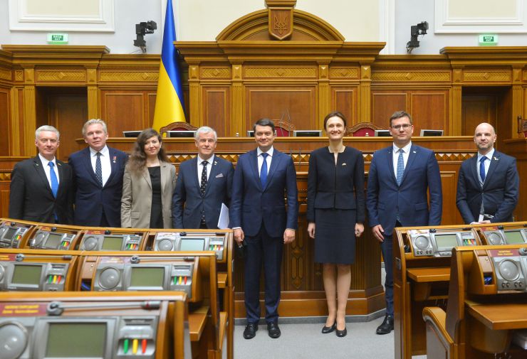 Зустріч. Голови Верховної Ради України Дмитра Разумкова з Головою Сейму Литовської Республіки Вікторією Чміліте-Нільсен.