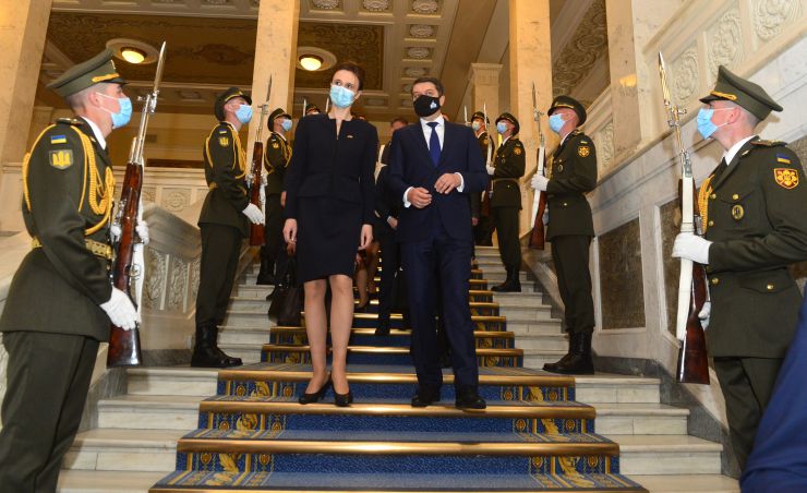 Зустріч. Голови Верховної Ради України Дмитра Разумкова з Головою Сейму Литовської Республіки Вікторією Чміліте-Нільсен.