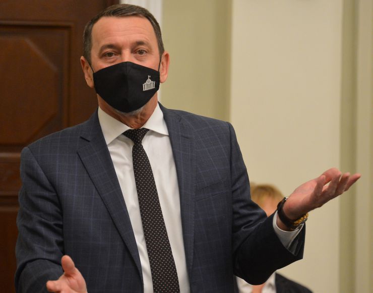Засідання Погоджувальної ради депутатських фракцій (депутатських груп) у ВР. Юрій Кісєль (СН)