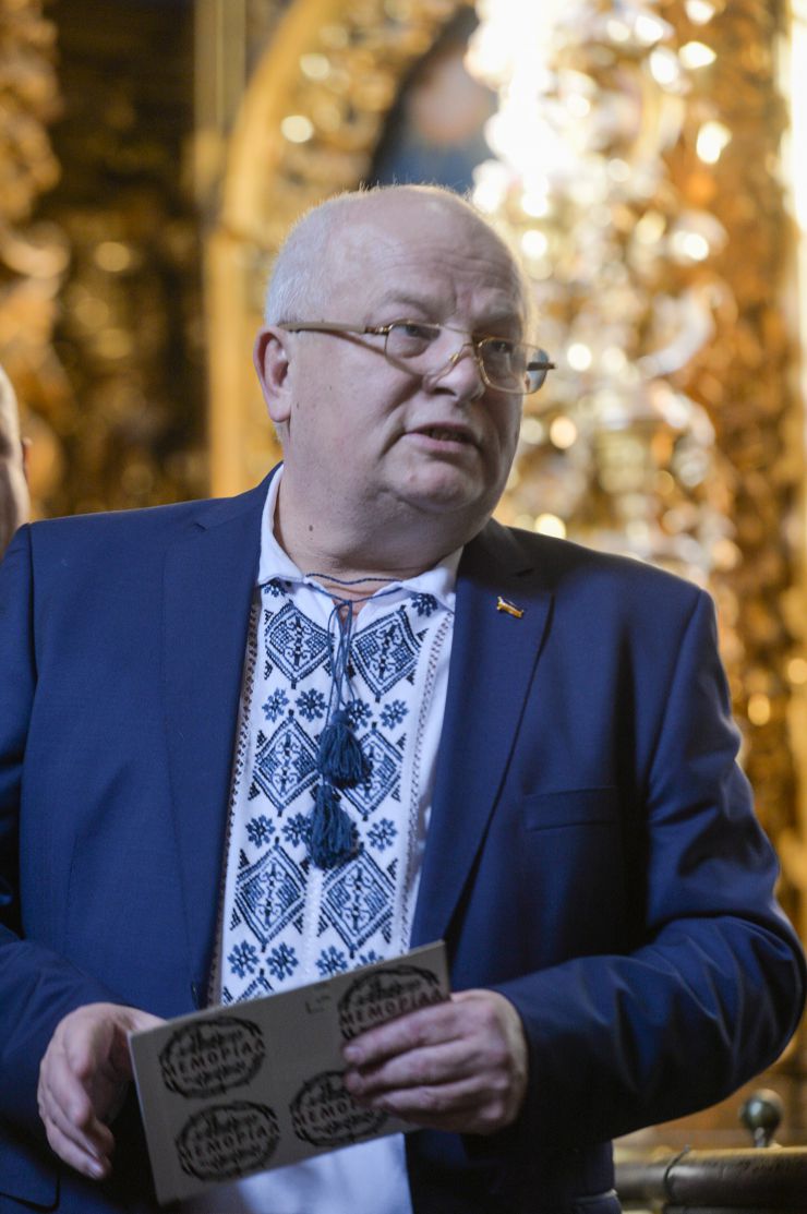 Загальнонаціональна презентація видання «УКРАЇНСЬКА ДЕРЖАВНІСТЬ: історико-правничі нариси» (Національний заповідник «Софія Київська») за участю Голови Верховної Ради України Руслана Стефанчука, Степана Кубіва - голова ВПО «Меморіал» імені Василя Стуса (з 2014), Блаженнішего Епіфанія - Митрополит Київський і всієї України
