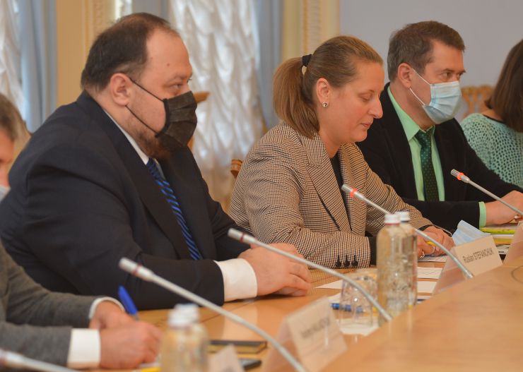Зустріч Голови Верховної Ради України Руслана Стефанчука з Головою делегації Європейського Парламенту у ПА ЄВРОНЕСТ, членом делегації Європейського Парламенту у Парламентському комітеті Асоціації Україна-ЄС Андріусом Кубіліусом.