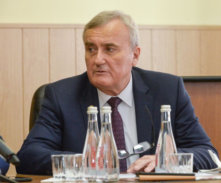 Зустріч Голови ВР України Руслана Стефанчука з провідними науковцями Інституту української мови НАН України. Анатолій Загородній Президент НАН України 