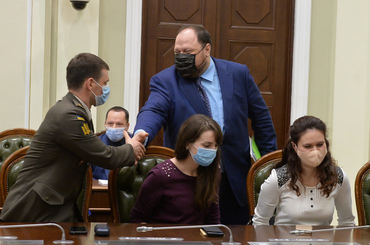 Голова Верховної Ради України Руслан Стефанчук, перший заступник Голови Верховної Ради України Олександр Корнієнко,  заступник Голови Верховної Ради України Олена Кондратюк взяли участь в Урочистій церемонії вручення Премій Верховної Ради України молодим ученим за 2019 рік