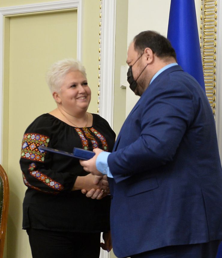 Голова Верховної Ради України Руслан Стефанчук, перший заступник Голови Верховної Ради України Олександр Корнієнко,  заступник Голови Верховної Ради України Олена Кондратюк взяли участь в Урочистій церемонії вручення Премій Верховної Ради України молодим ученим за 2019 рік