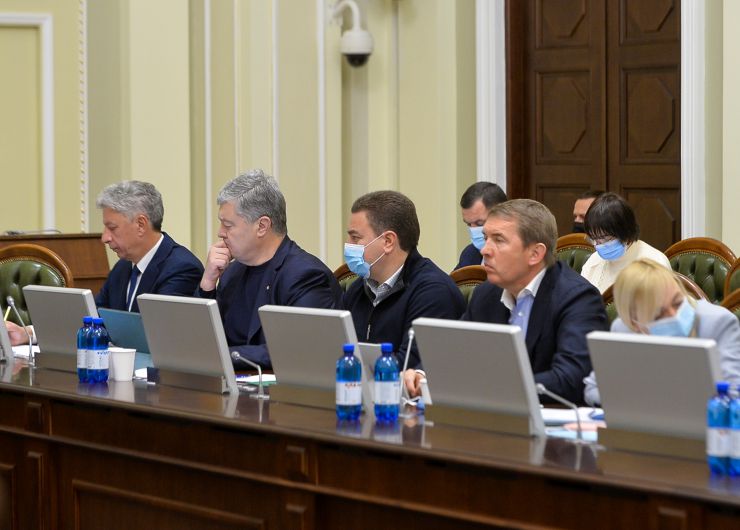 Погоджувальна рада у Верховній Раді України. Юрій Бойко, Петро Порошенко, Віктор Бондар, Олег Кулініч
