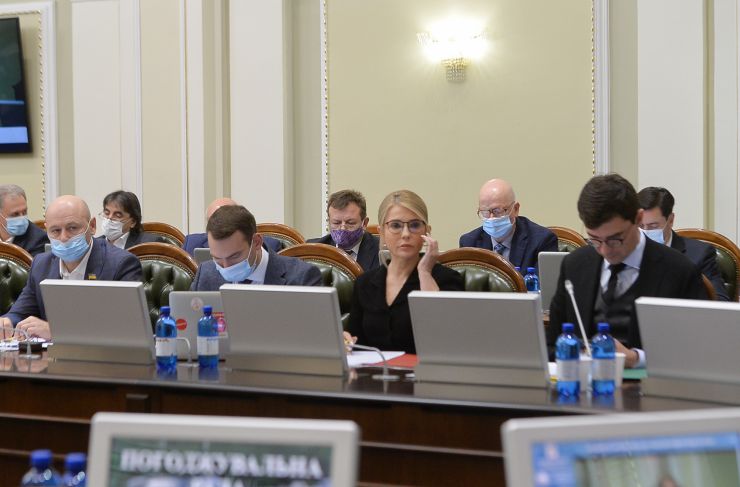 Погоджувальна рада у Верховній Раді України. Степан Чернявський Заступник голови Комітету Верховної Ради України з питань аграрної та земельної політики, Ярослав Железняк, Юлія Тимошенко, Андрій Мотовиловець Перший заступник Голови депутатської фракції ПОЛІТИЧНОЇ ПАРТІЇ 
