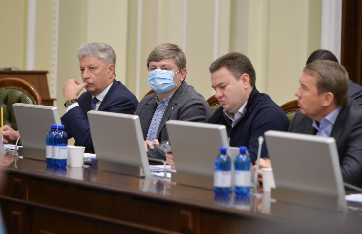Засідання Погоджувальної ради у Верховній Раді України під головуванням  Голови Верховної Ради України Руслана Стефанчука. Юрій Бойко, Артур Герасимов, Віктор Бондар, Олег Кулініч  