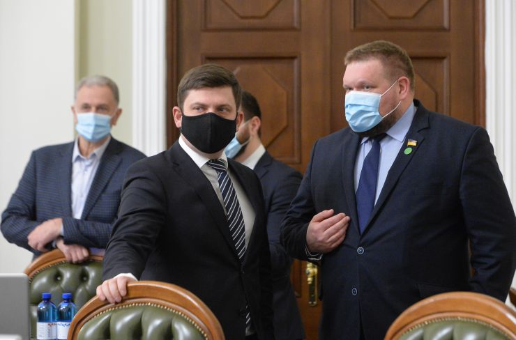 Засідання Погоджувальної ради депутатських фракцій(депутатських груп) під головуванням Голови Верховної Ради України Руслана Стефанчука. Тарас Мельничук представник Кабінету Міністрів у Верховній Раді, Клочко