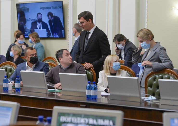 Засідання Погоджувальної ради депутатських фракцій(депутатських груп) під головуванням Голови Верховної Ради України Руслана Стефанчука. Микола Сольський, Олександра Устінова, Юлія Тимошенко, Андрій Мотовиловець