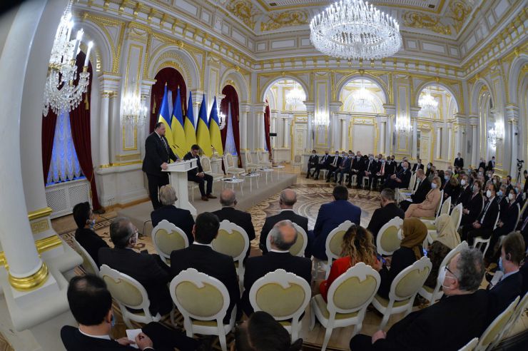 Зустріч Голови Верховної Ради України Руслана Стефанчука з керівниками дипломатичних представництв іноземних держав та міжнародних організацій, акредитованих в Україні