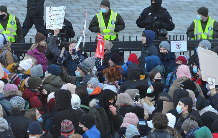 Під будівлею Кабінету Міністрів відбувся мітинг 