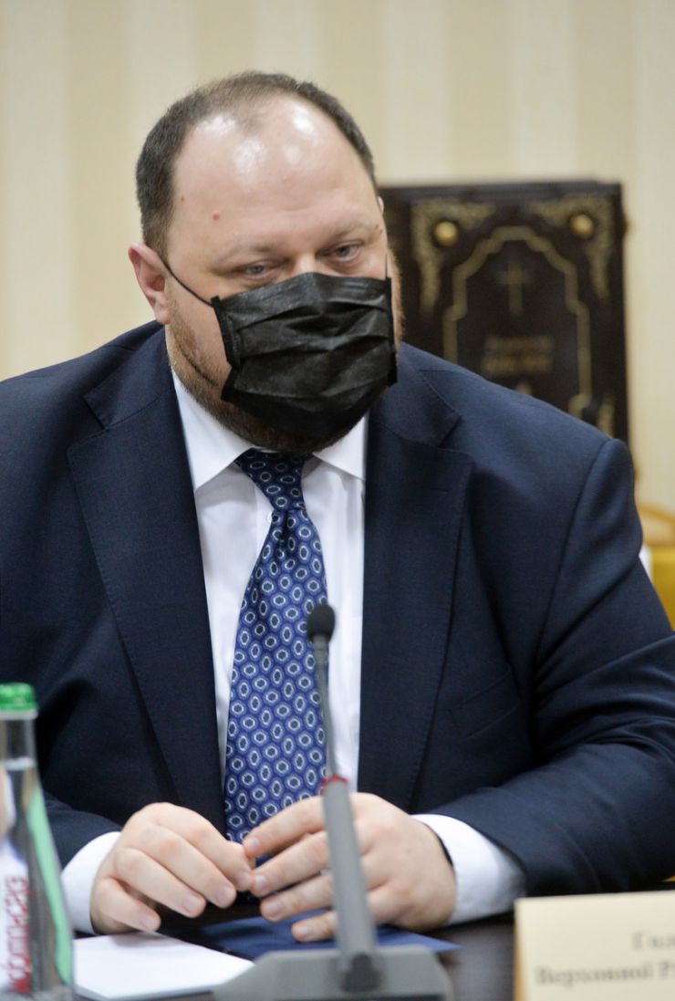 Голова Верховної Ради Руслан Стефанчук та Перший заступник Голови парламенту Олександр Корнієнко зустрілися із представниками Всеукраїнської Ради Церков і релігійних організацій