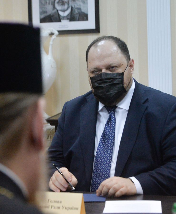 Голова Верховної Ради Руслан Стефанчук та Перший заступник Голови парламенту Олександр Корнієнко зустрілися із представниками Всеукраїнської Ради Церков і релігійних організацій