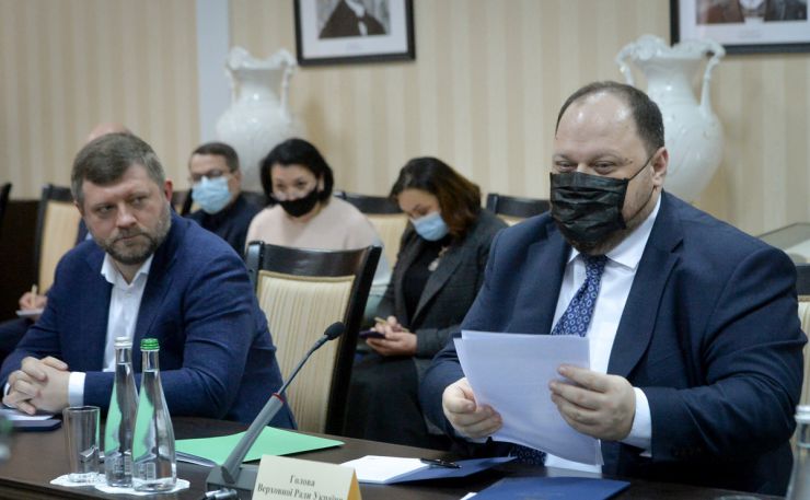 Голова Верховної Ради Руслан Стефанчук та Перший заступник Голови парламенту Олександр Корнієнко зустрілися із представниками Всеукраїнської Ради Церков і релігійних організацій