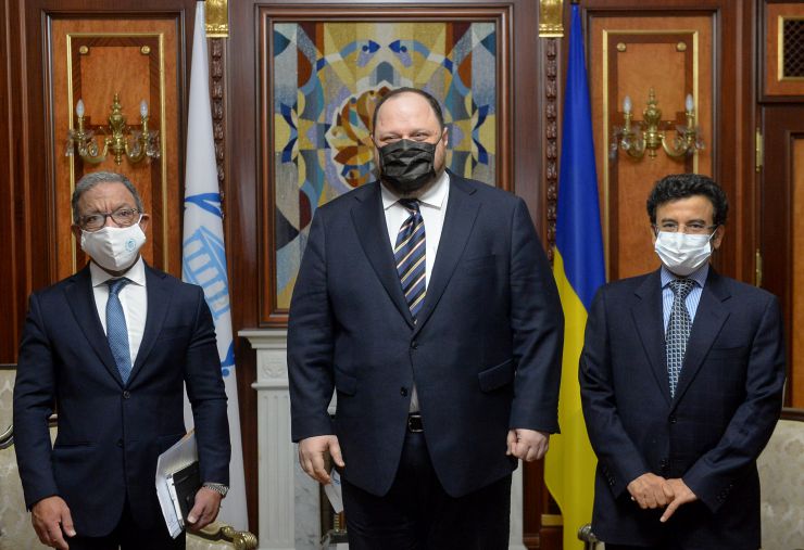 Зустріч Голови Верховної Ради України Руслана Стефанчука з Президентом Міжпарламентського Союзу Дуарте Пашеку