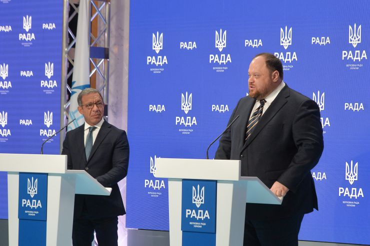 Зустріч Голови Верховної Ради України Руслана Стефанчука з Президентом Міжпарламентського Союзу Дуарте Пашеку