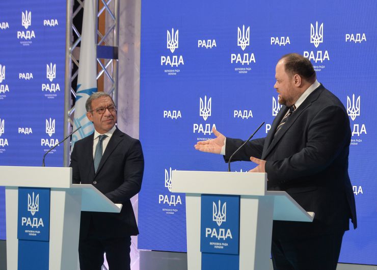 Зустріч Голови Верховної Ради України Руслана Стефанчука з Президентом Міжпарламентського Союзу Дуарте Пашеку