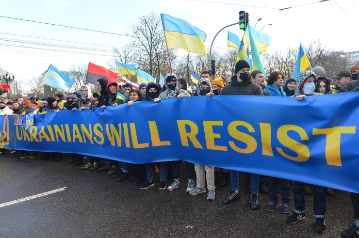 Марш Єдності за Україну в Києві.
 У Києві 12 лютого близько тисячі людей вийшли на Марш єдності за Україну на тлі загрози військового вторгнення Росії на українську територію. Учасники пройшли ходою від парку Шевченка до Майдану Незалежності. 
