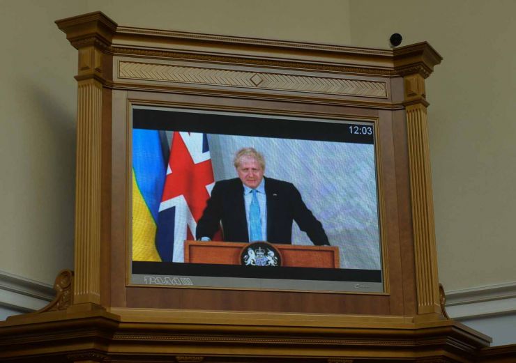 Прем’єр Великої Британії Боріс Джонсон звернувся до Верховної Ради України. Виступ відбувся у форматі відеозв’язку під час пленарного засідання 3 травня.