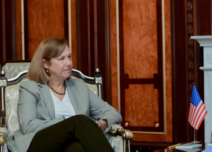 Голова Верховної Ради України Руслан Стефанчук зустрівся з Тимчасово повіреною у справах США в Україні Крістіною Квін